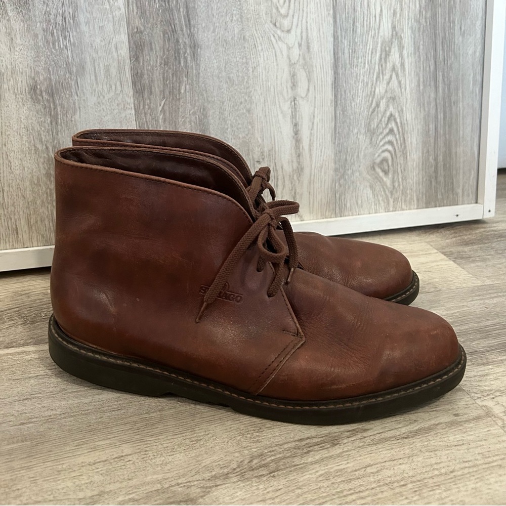 Sebago Drysides Chukka Leather Boots Men's 10 Wide Brown Preppy Academia Cabin
